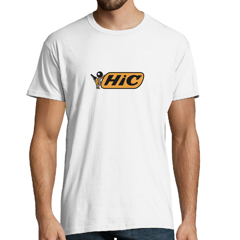 Tee-shirt homme blanc Hic (Skurg,Humour,Alcool)