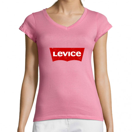 T-shirt femme col V "Levice"