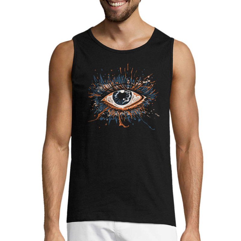 Débardeur homme noir Œil Splash (Zewa,Divers)