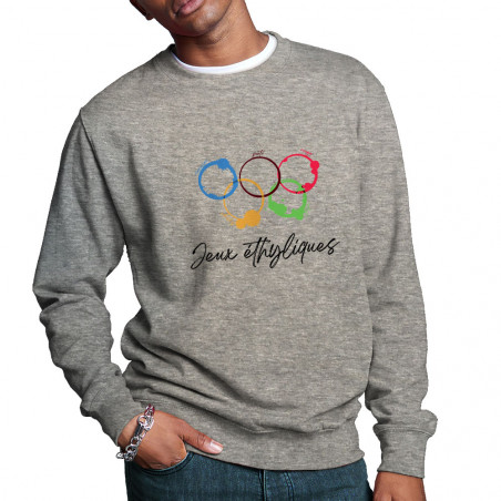 Sweat homme col rond "Jeux...