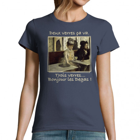 T-shirt femme "Deux verres...