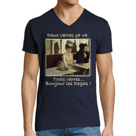 T-shirt homme col V "Deux...