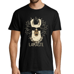 Tee-shirt homme noir Lamaste (Animaux,Humour)