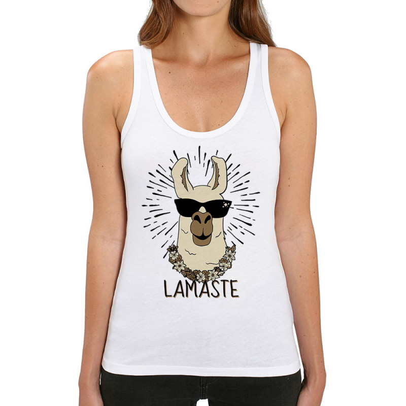Débardeur femme coton bio blanc Lamaste (Animaux,Humour)