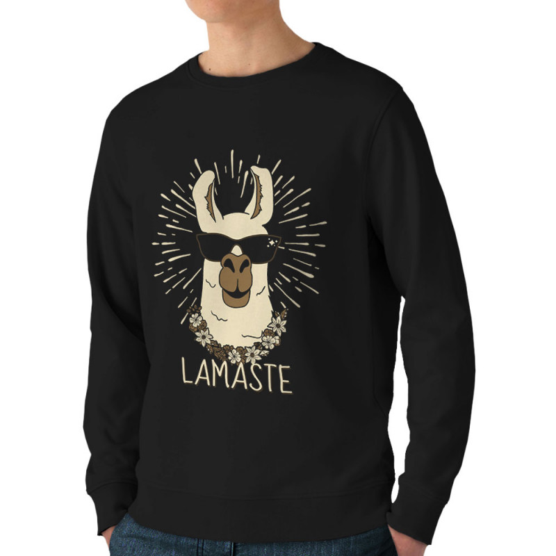 Sweat homme bio col rond noir Lamaste (Animaux,Humour)