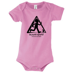 Body bébé rose Le Punk Sportif (Gondrax,Rock & Punk,Humour,Détournements)