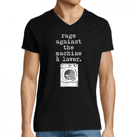 T-shirt homme col V "Rage...