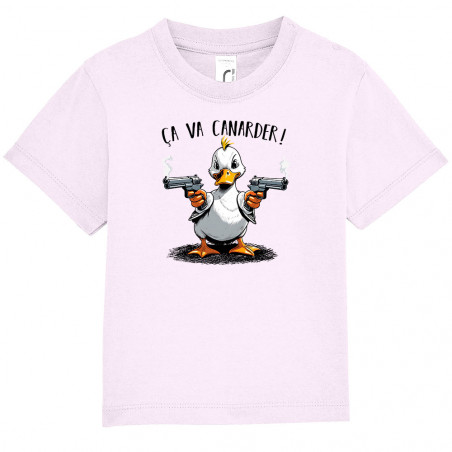 T-shirt bébé "Ca va canarder"