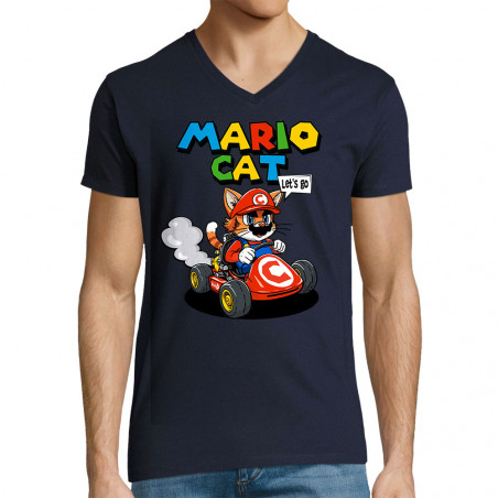T-shirt homme col V "Mario...