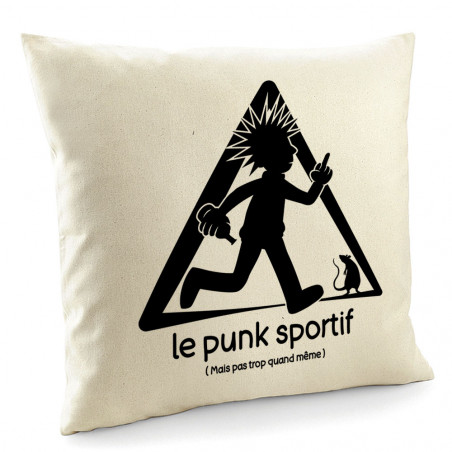 Coussin "Le Punk Sportif"