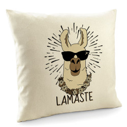 Coussin naturel Lamaste (Animaux,Humour)