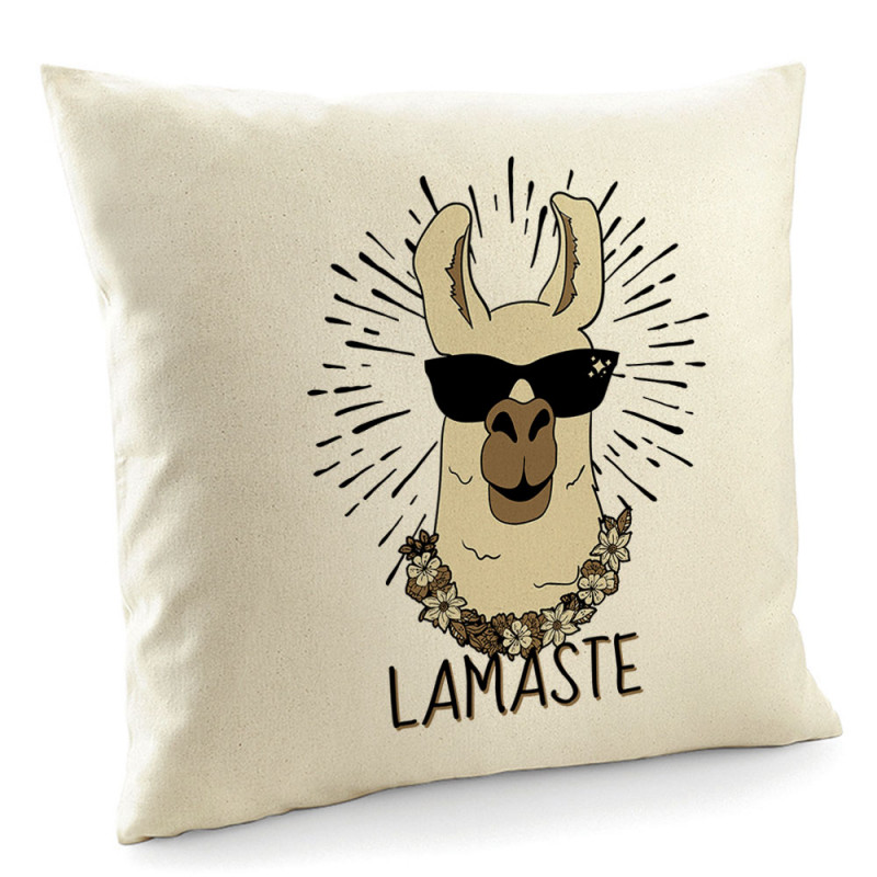 Coussin naturel Lamaste (Animaux,Humour)