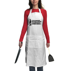 Tablier unisexe blanc Mon envie de travailler (Gondrax,Humour,Slogans Débiles)