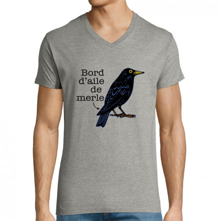 T-shirt homme col V "Bord...