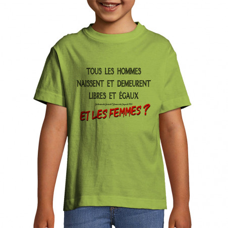 T-shirt enfant "Libres et...
