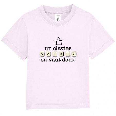 T-shirt bébé "Un clavier...