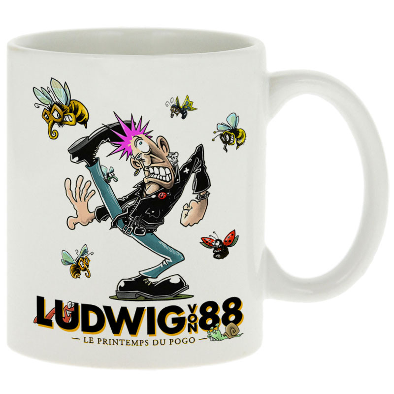 Mug blanc Le printemps du pogo 2 (Ludwig Von 88,Laul)