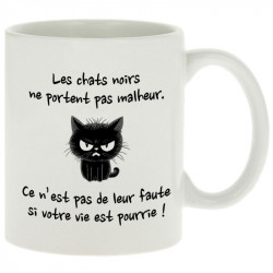 Mug blanc Chats noirs (Gondrax,Animaux,Chats,Humour)