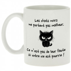Mug blanc Chats noirs (Gondrax,Animaux,Chats,Humour)