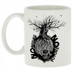 Mug blanc No Nature No Future (Gondrax,Ecologie,Slogans engagés,Têtes de morts)
