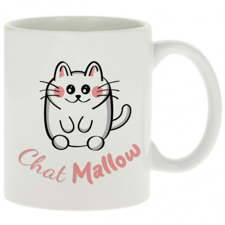 Mug blanc Chat Mallow (Trabe,Animaux,Chats)