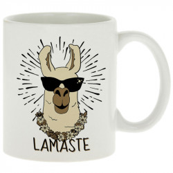 Mug blanc Lamaste (Animaux,Humour)