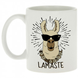 Mug blanc Lamaste (Animaux,Humour)