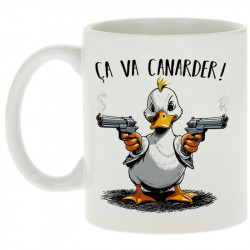 Mug blanc Ca va canarder (Gondrax,Animaux,Humour)