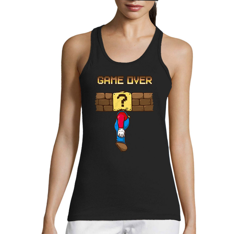 Débardeur femme noir Mario Game Over (Le Duc,Jeux Vidéo / Geek)