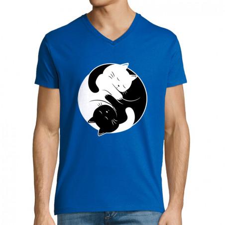 T-shirt homme col V "Yin...