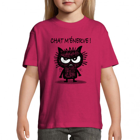 T-shirt enfant "Chat m'énerve"