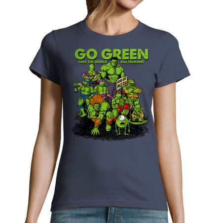 T-shirt femme "Go Green Heros"
