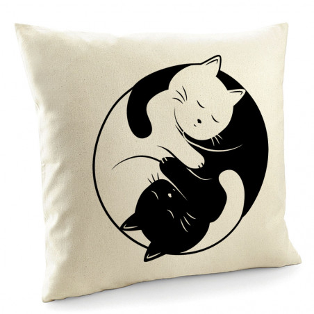 Coussin "Yin Yang Cat"