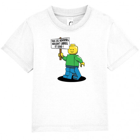 T-shirt bébé "Libres et Légo"