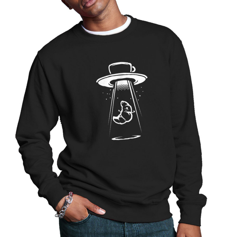 Sweat homme col rond noir Ovni Café (Skurg,Fruits & Légumes)