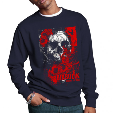 Sweat homme col rond "Skull...