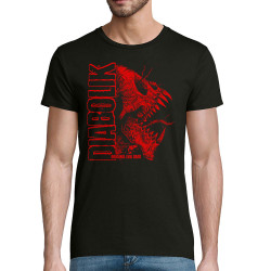 T-shirt homme coton bio noir Devil Monster (Gondrax,Diabolik,Têtes de morts)