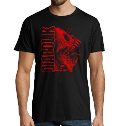 Tee-shirt homme noir Devil Monster (Gondrax,Diabolik,Têtes de morts)