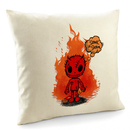 Coussin "Satanik le Système"