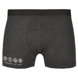 Caleçon boxer homme gris anthracite Elements of Life (Baxt,Alcool)