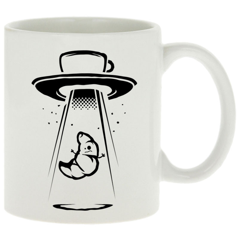 Mug blanc Ovni Café (Skurg,Fruits & Légumes)