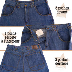 Baggy denim bleu Elements of Life (Baxt,Alcool)