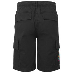 Short cargo homme noir Cheshire Cat (Animaux,Chats)