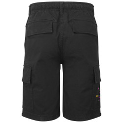 Short cargo homme noir Skull Flowers (Zewa,Ethnique,Têtes de morts)