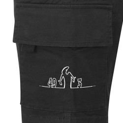 Short cargo homme noir 49 Alinéa 3 (Gondrax,Slogans Débiles,Humour,Slogans engagés)