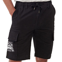 Short cargo homme noir Hiboude (Gondrax,Les Bébêtes,Animaux,Humour)