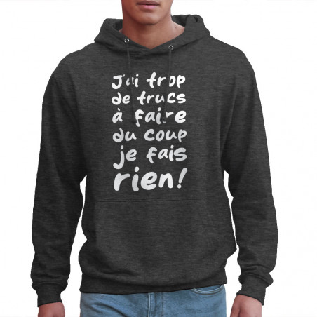 Sweat homme à capuche "Je...