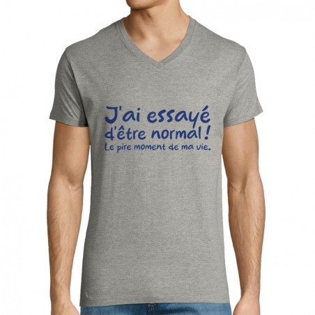 T-shirt homme col V "J'ai...