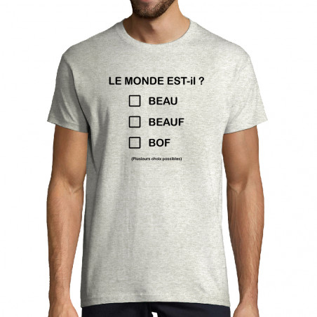 T-shirt homme "Le monde...
