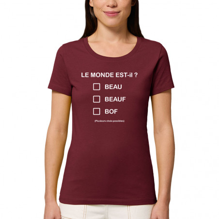 T-shirt femme coton bio "Le...